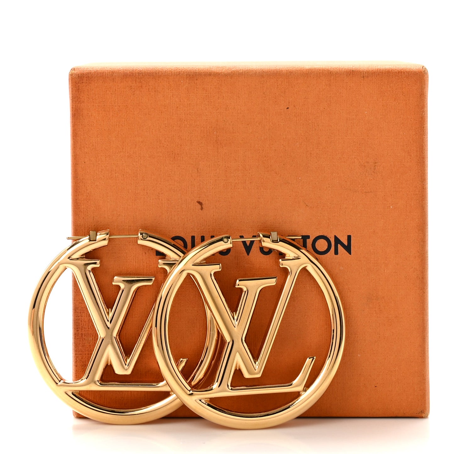 Metal Louise Hoop Earrings Gold