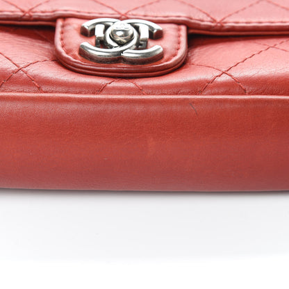 Chanel Calfskin Stitched Medium CC Sellier Flap Red 18 of 21