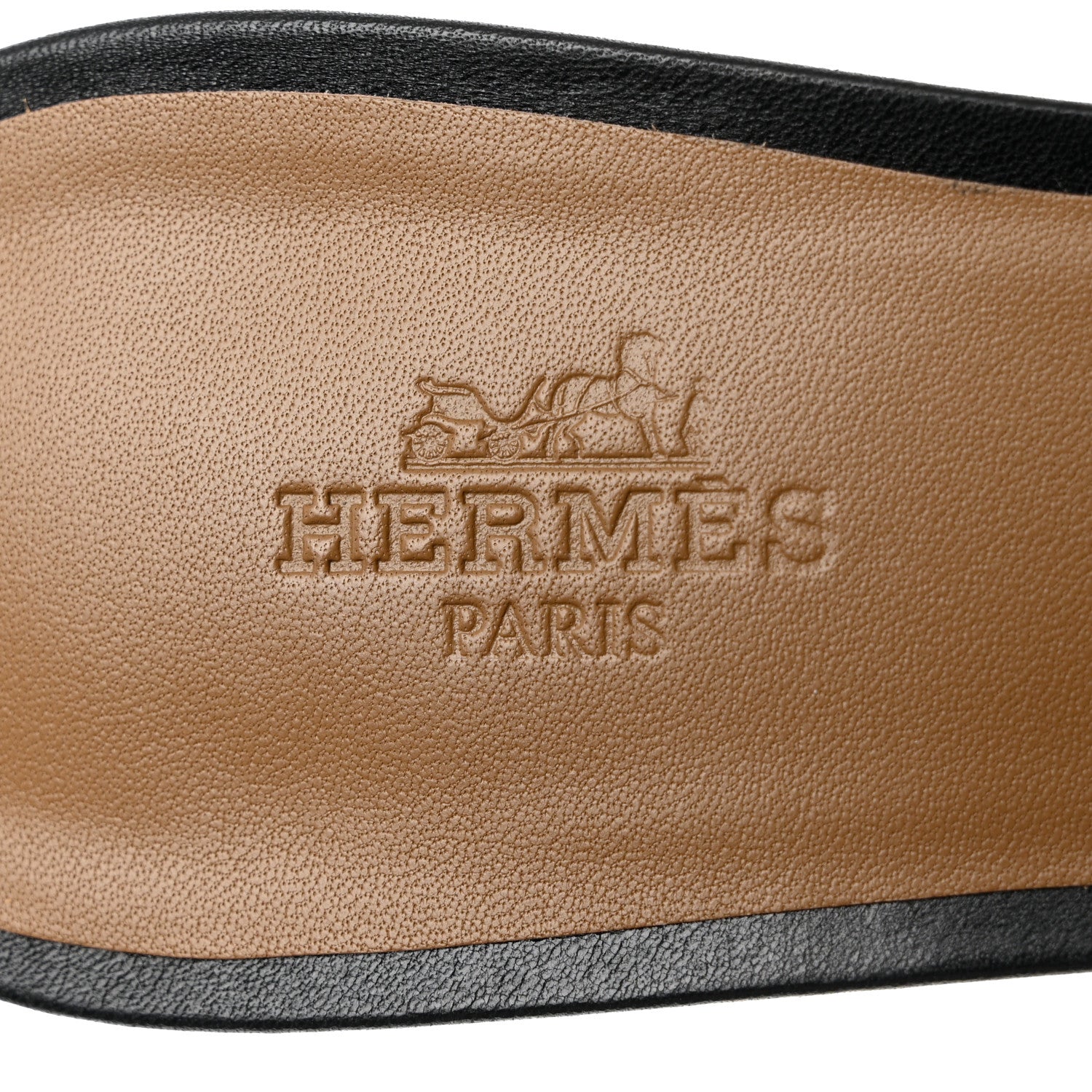 Hermes Calfskin Oasis Sandals 37 Black 7 of 9