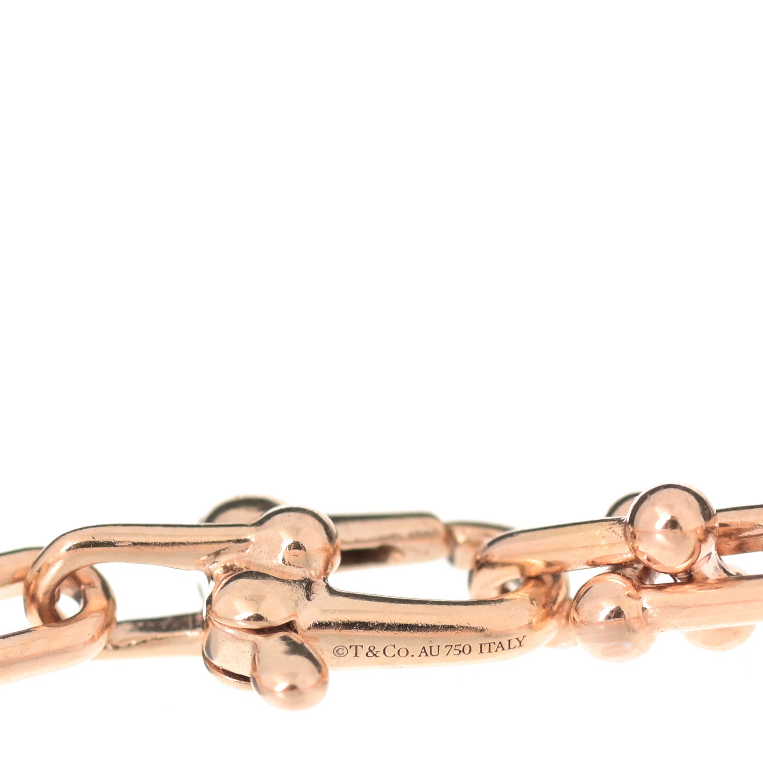 Tiffany 18K Rose Gold HardWear Micro Link Bracelet 3 of 4