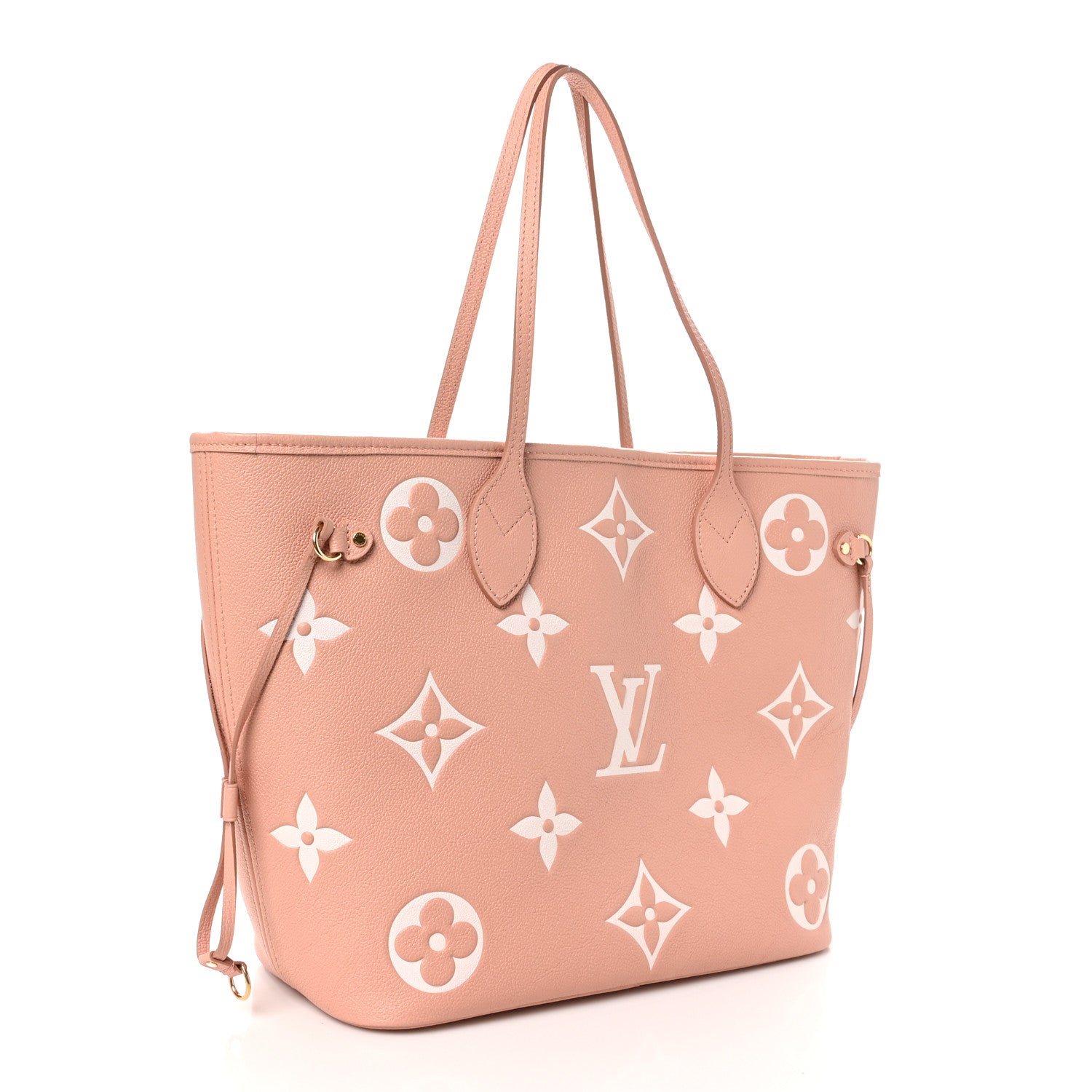 Louis Vuitton Empreinte Monogram Giant Neverfull MM Trianon Pink Cream 4 of 10