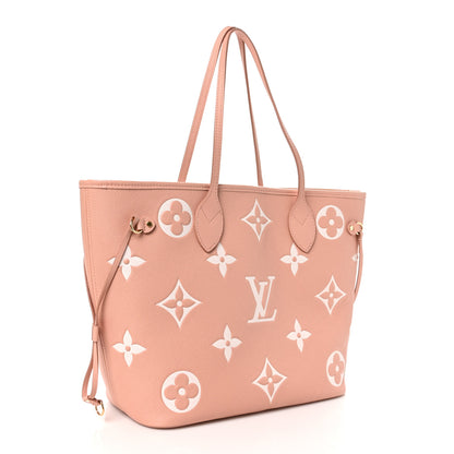 Louis Vuitton Empreinte Monogram Giant Neverfull MM Trianon Pink Cream 4 of 10