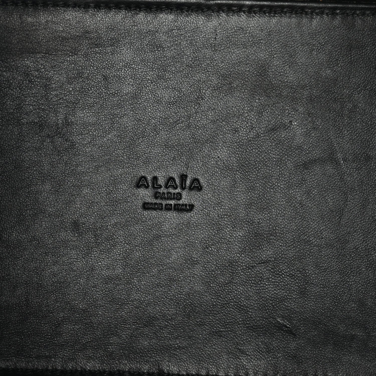 Alaia Paper Straw Calfskin Mina 25 Bag Natural 6 of 11