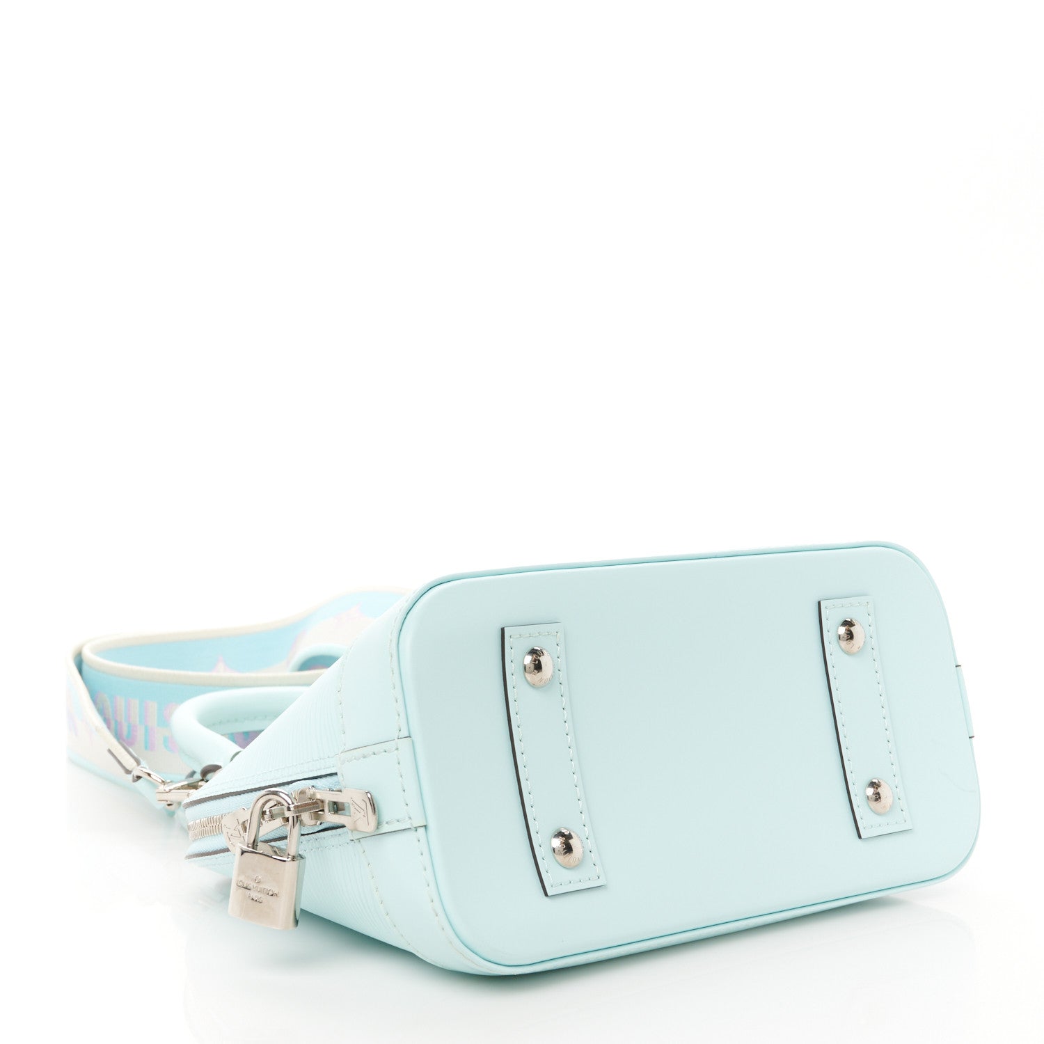 Louis Vuitton Epi Jacquard Alma BB Lagoon Blue 4 of 10