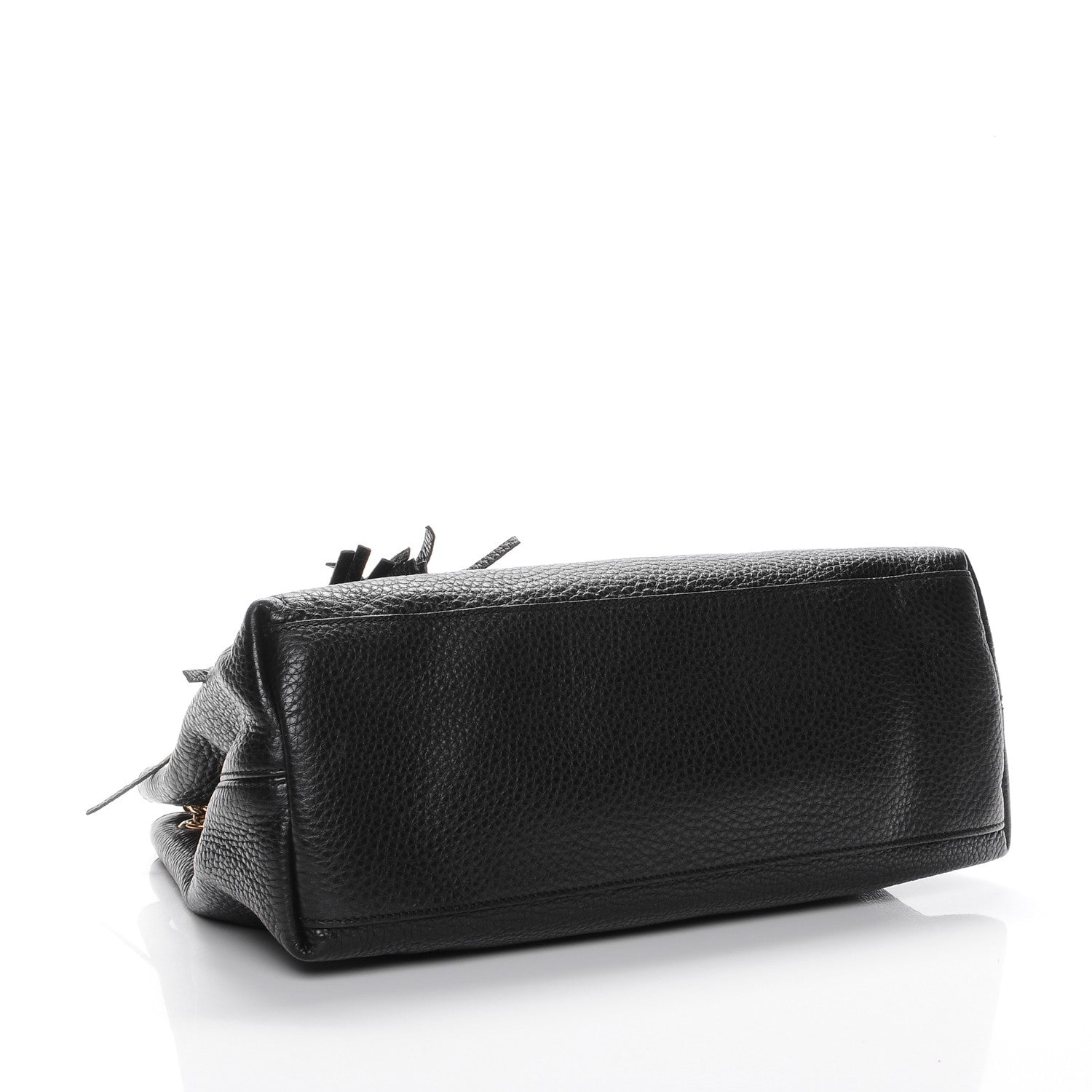 Gucci Pebbled Calfskin Medium Soho Chain Shoulder Bag Black 4 of 7