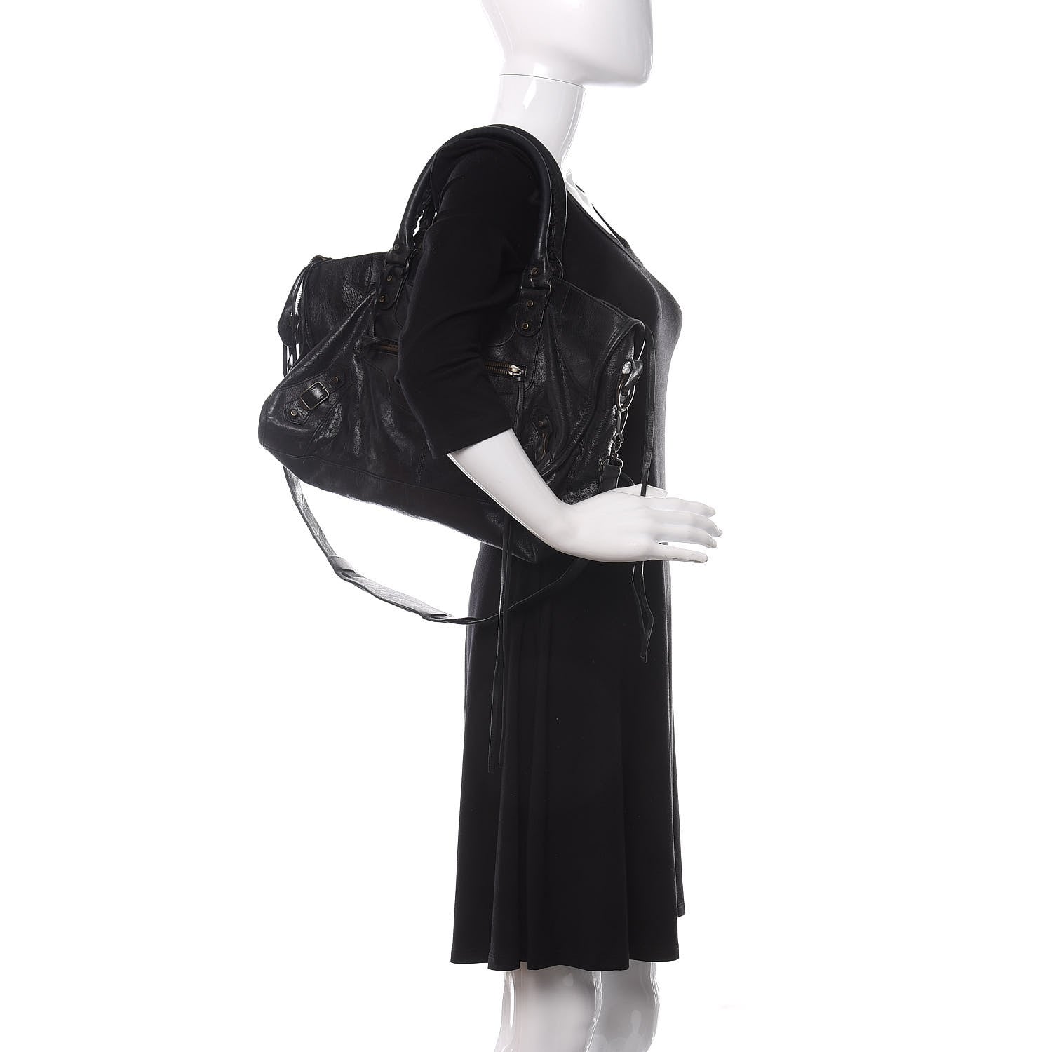 Balenciaga Agneau Classic Hardware Part Time Black 2 of 16