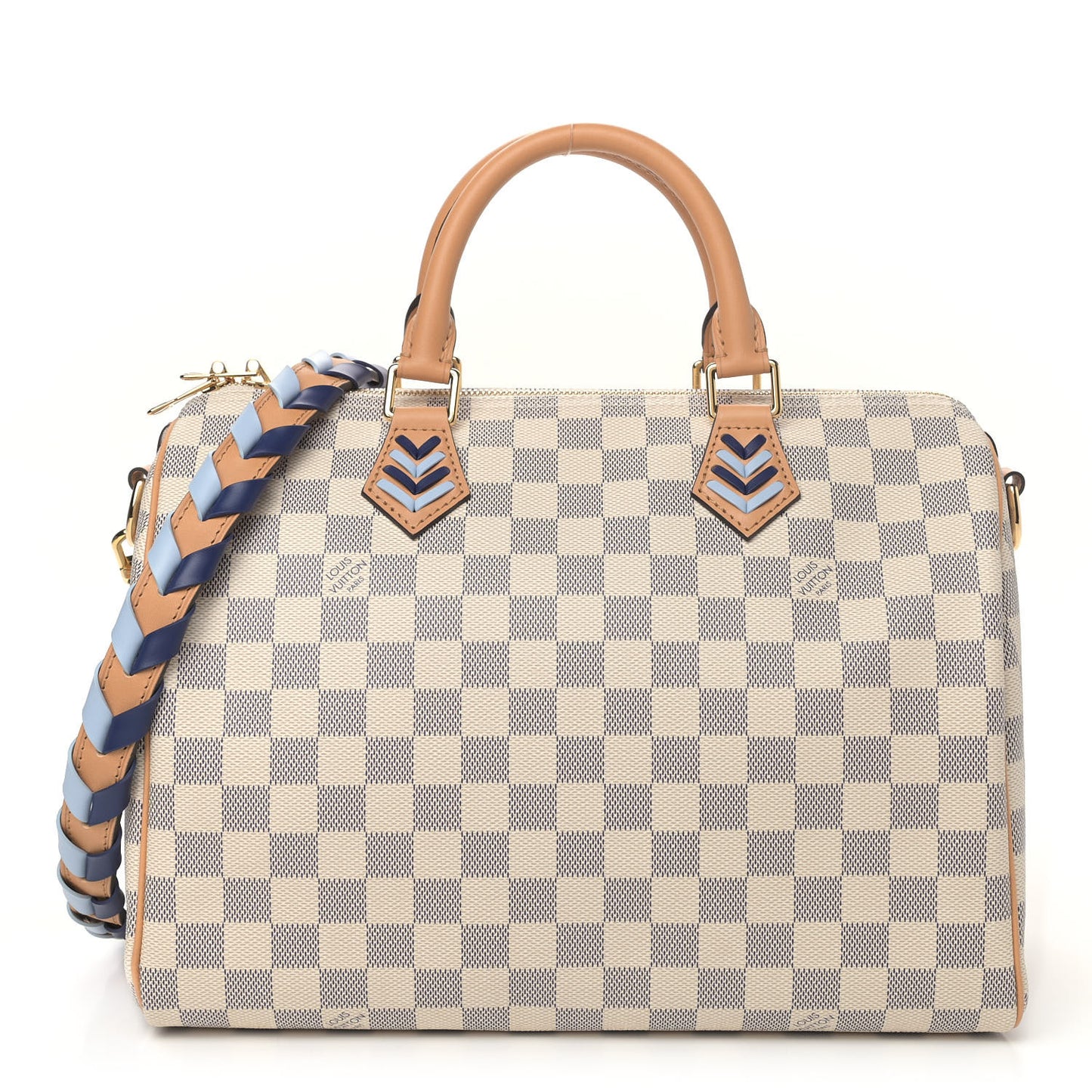 Damier Azur Braided Speedy Bandouliere 30 Blue