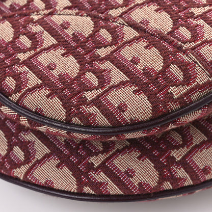 Christian Dior Oblique Saddle Bag Burgundy 7 of 9
