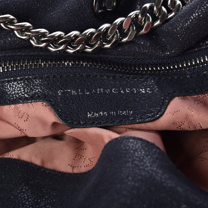 Stella McCartney Shaggy Deer Falabella Fold Over Tote Navy 8 of 11
