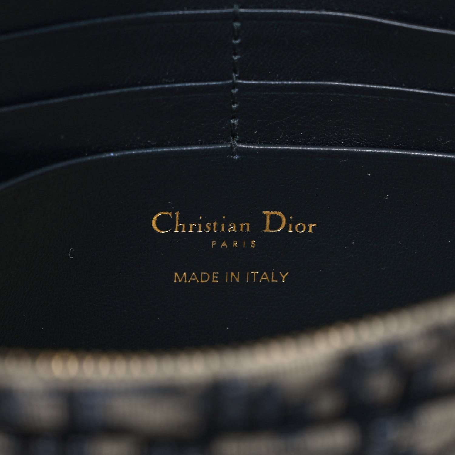 Christian Dior Oblique Saddle Chain Pouch Blue 6 of 8