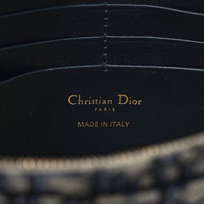 Christian Dior Oblique Saddle Chain Pouch Blue 6 of 8