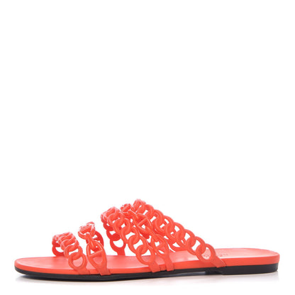 Hermes Chaine d'Ancre Nude Sandals 37 Pavot 1 of 15