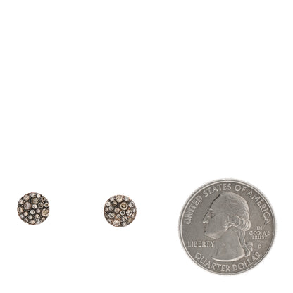Pomellato 18K Rose Gold Brown Diamond Sabbia Stud Earrings 2 of 5