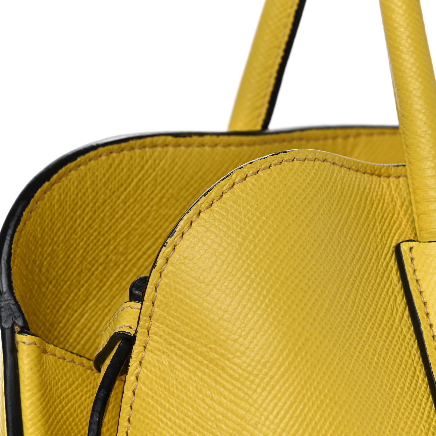 Prada Saffiano Cuir Tote Girasole 9 of 17