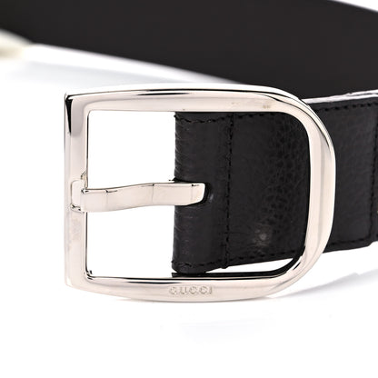 Gucci Monogram Dollar Calfskin 40mm Belt 80 32 Beige Ebony Testa di Moro 5 of 5
