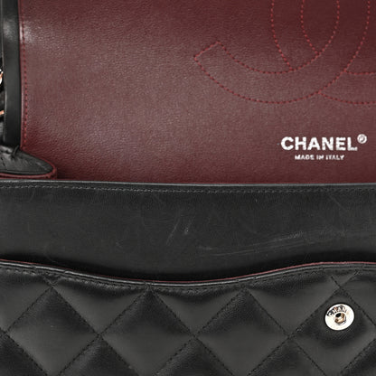 Chanel Lambskin Quilted Jumbo Double Flap Black 14 of 15
