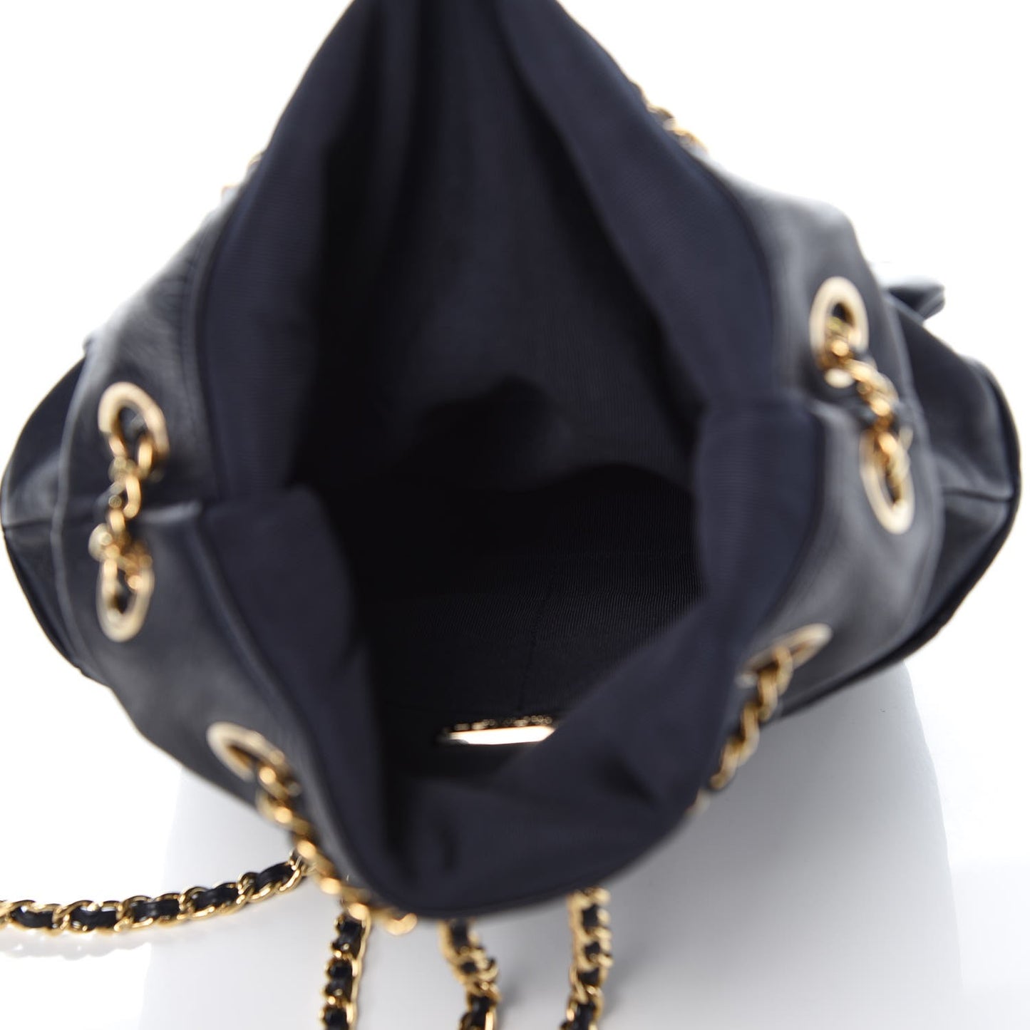 Lambskin Quilted Small in Seoul Backpack Navy