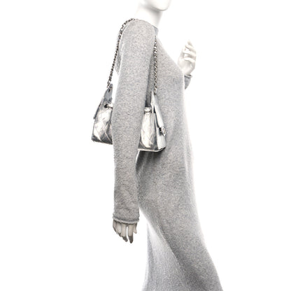 Chanel Metallic Caviar Quilted Mini Chanel 25 Handbag Silver 2 of 10