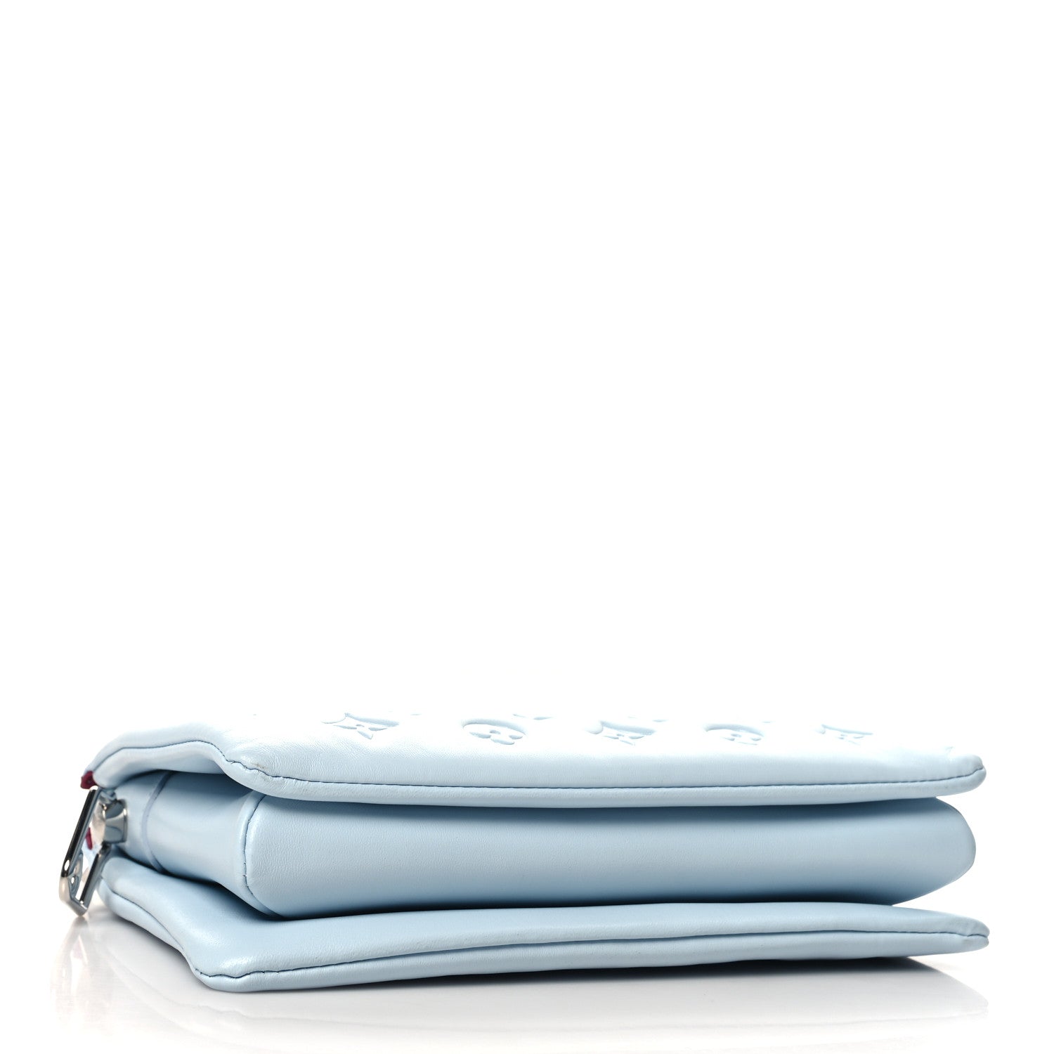 Louis Vuitton Lambskin Embossed Monogram Coussin PM Ice Blue 4 of 11