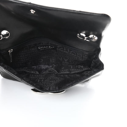Chanel Lambskin Diamond Stitched CC East West Flap Black 6 of 16