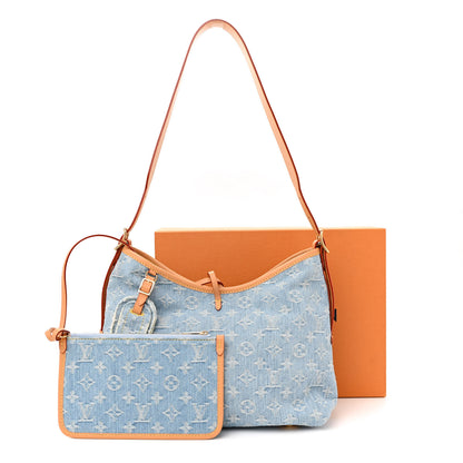 Louis Vuitton Monogram Denim CarryAll PM Sky Blue 12 of 12