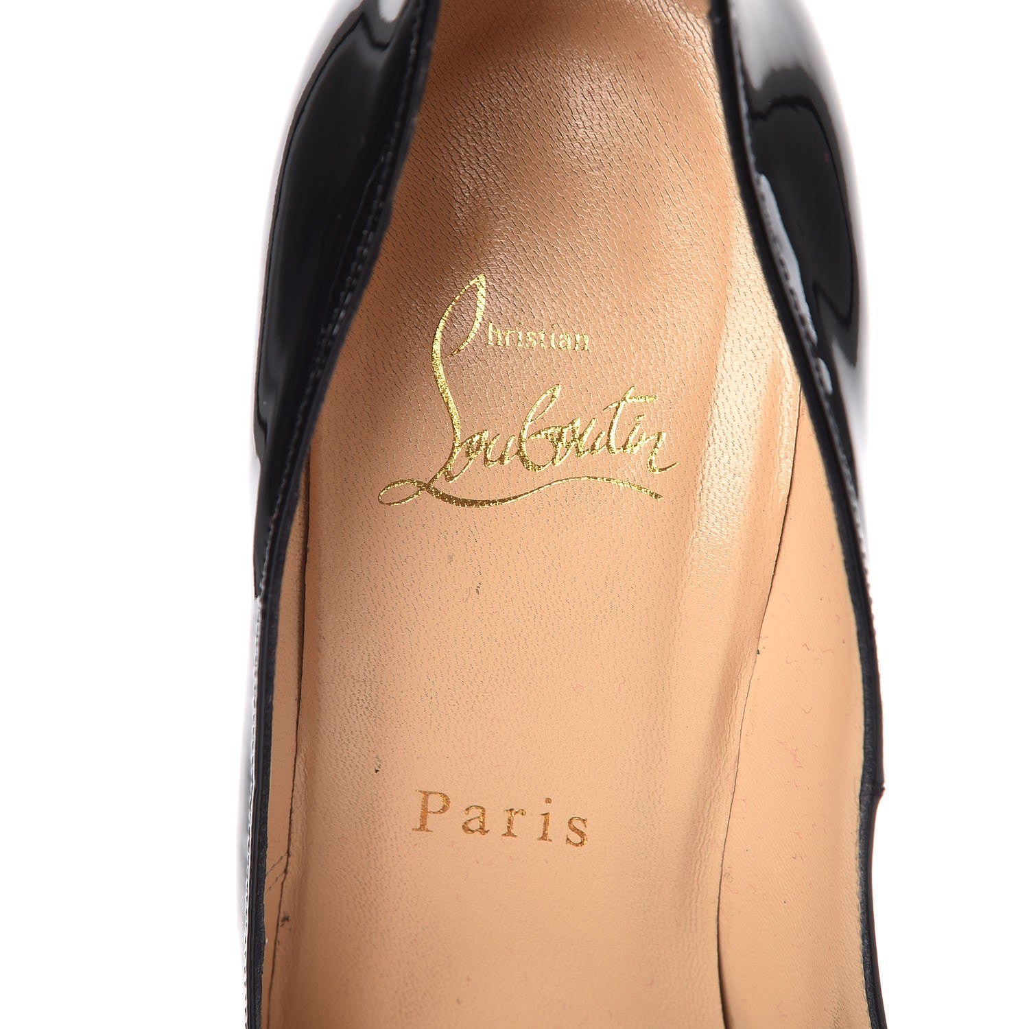 Christian Louboutin Patent Bianca 140 Pumps 38 Black 9 of 13