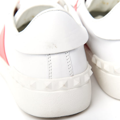 Valentino Garavani Calfskin Rockstud Open Sneakers 40 White Red 11 of 11