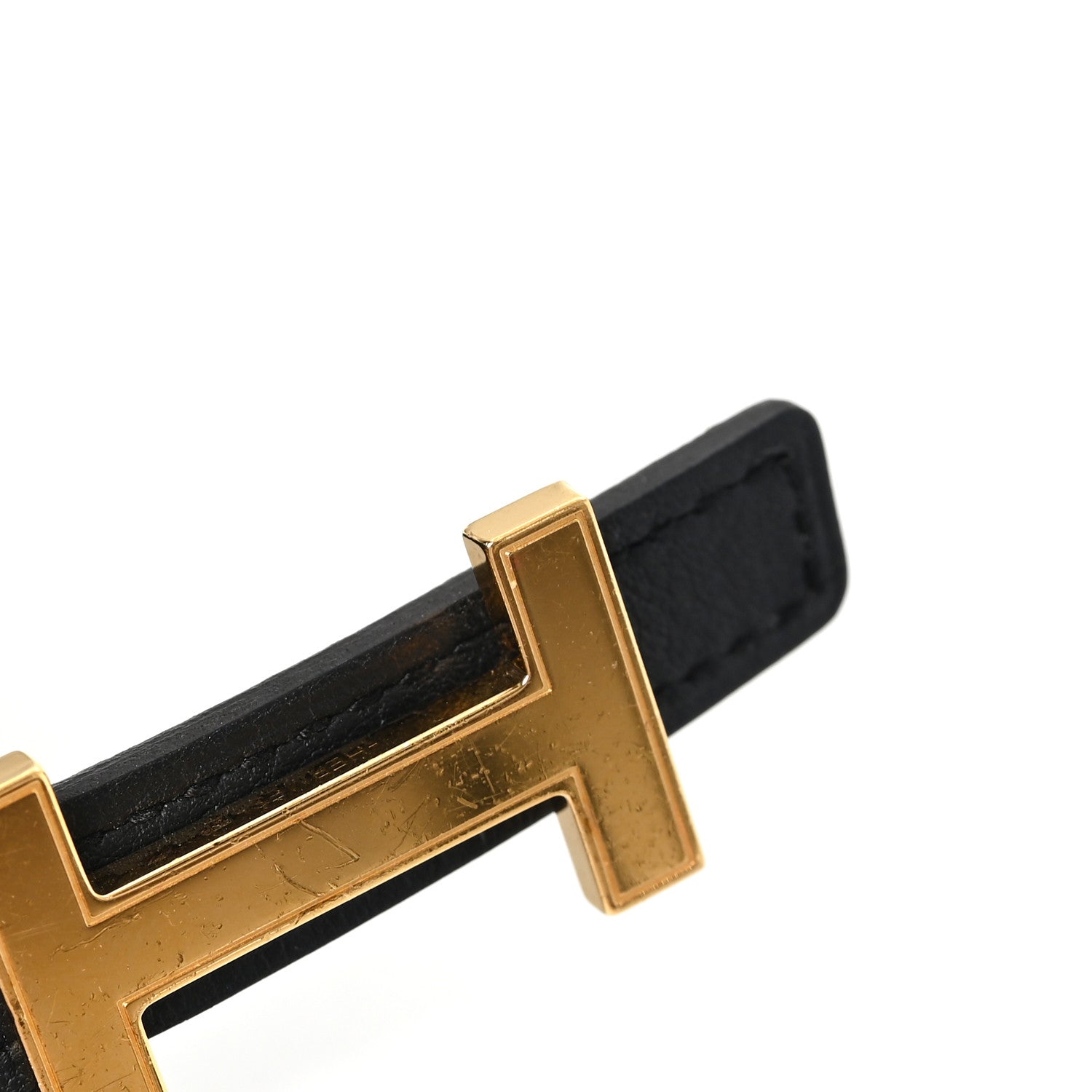 Hermes Swift Epsom 13mm Focus Belt 65 Black Gold 1815559