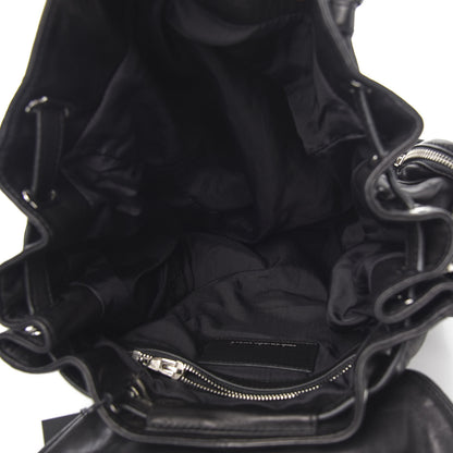 Alexander Wang Lambskin Marti Backpack Bag Washed Black Rhodium Hardware 4 of 7