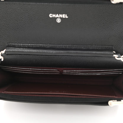 Chanel Caviar Quilted Wallet On Chain WOC Black 5 of 10