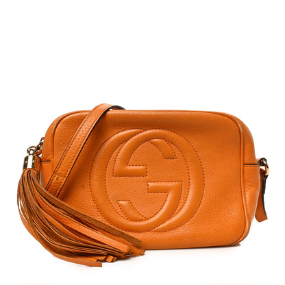 Gucci Pebbled Calfskin Small Soho Disco Bag Curcuma 1 of 12