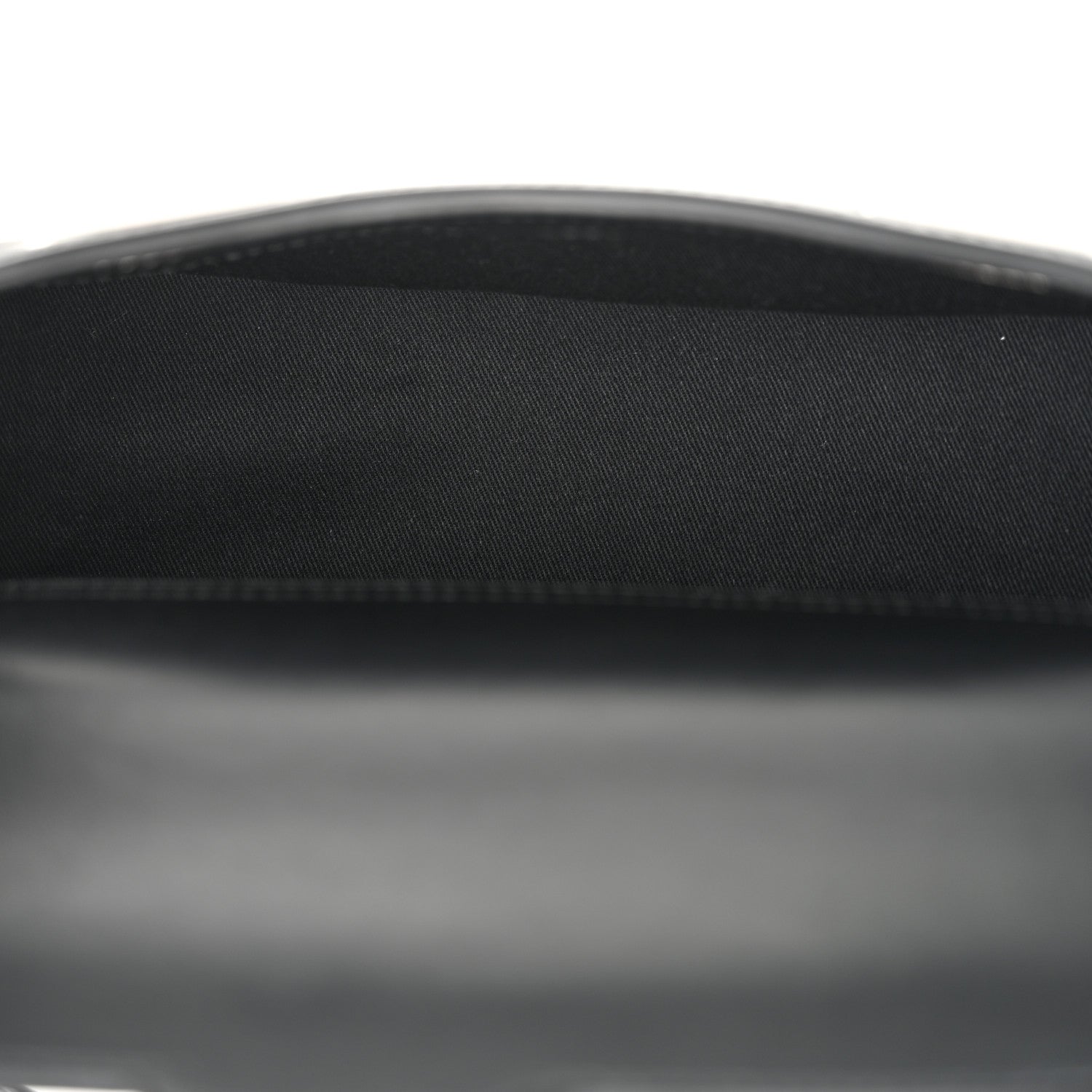 Off-White Calfskin Clam Shoulder Bag Black 5 of 9