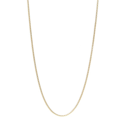 David Yurman 18K Yellow Gold 1.7mm Box Chain Necklace 22" 1 of 4