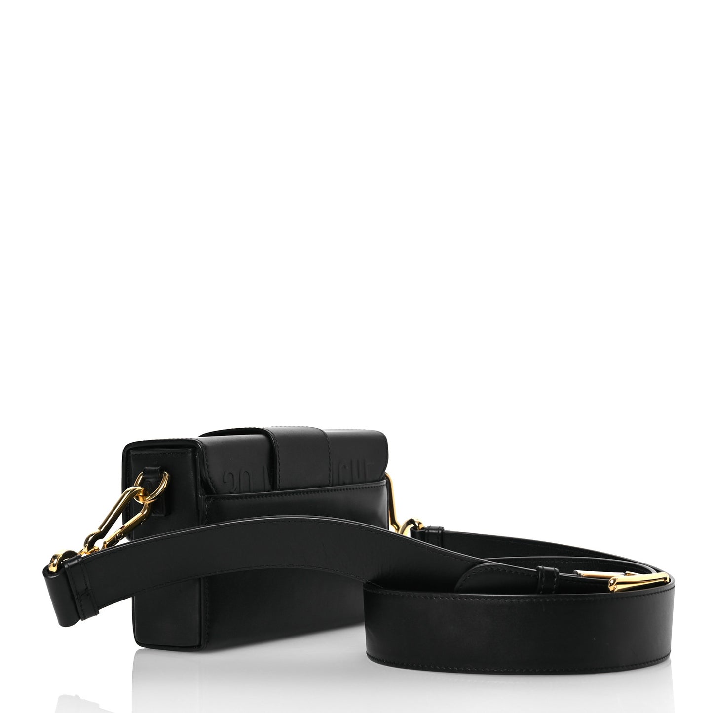 Box Calfskin 30 Montaigne Box Bag Black