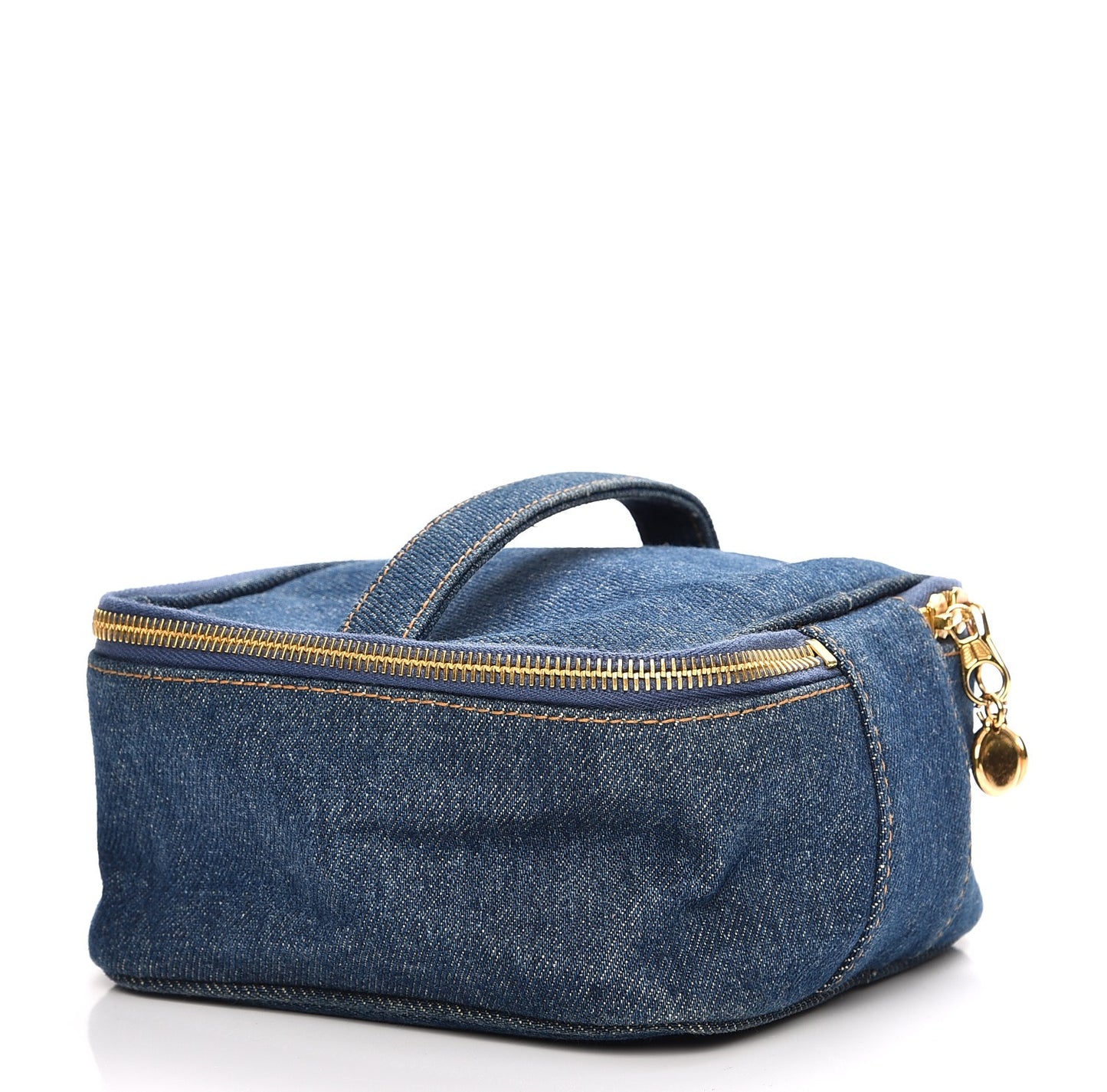 Denim Vanity Cosmetic Case Blue