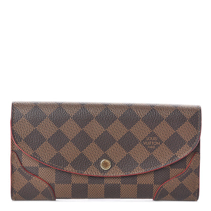 Louis Vuitton Damier Ebene Caissa Wallet Cherry 1 of 6