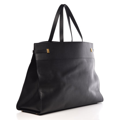 Saint Laurent Calfskin Large Manhattan Shopper Tote Black 3 of 13