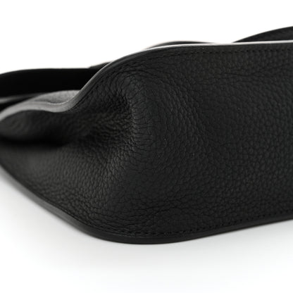Hermes Taurillon Clemence Halzan 25 Black 9 of 11
