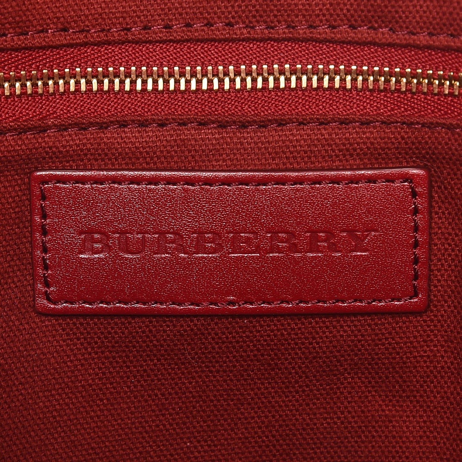 Burberry Haymarket Check Medium Salisbury Tote Military Red 6 of 12
