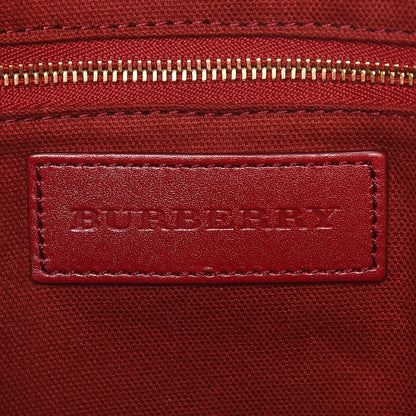 Burberry Haymarket Check Medium Salisbury Tote Military Red 6 of 12
