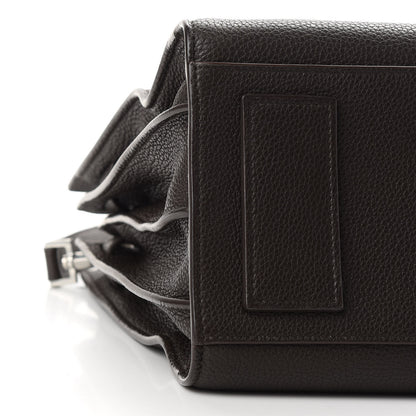 Saint Laurent Grained Calfskin Small Supple Sac de Jour Dark Brown 7 of 9