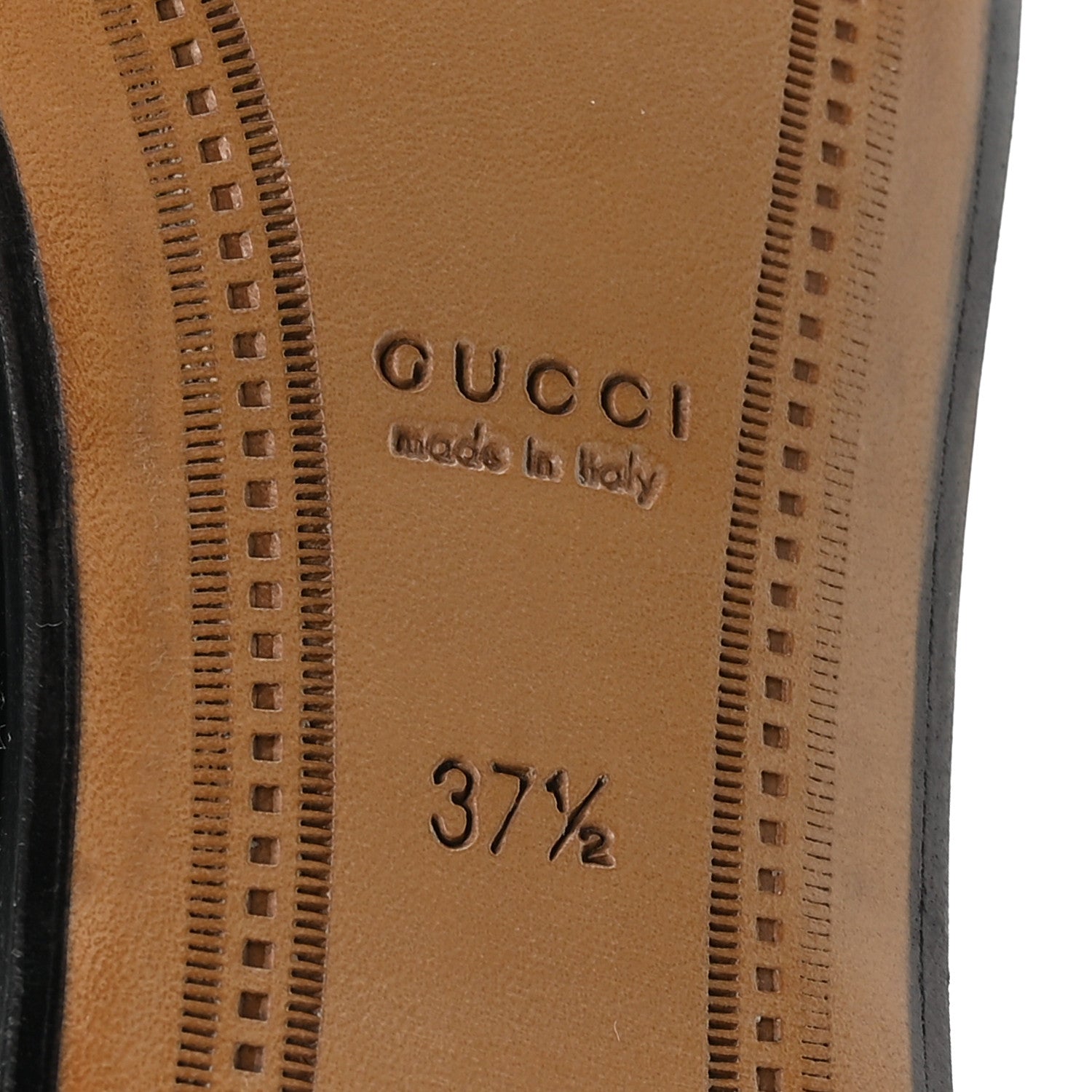 Gucci Patent Womens Jordaan Loafers 37.5 Black 7 of 9