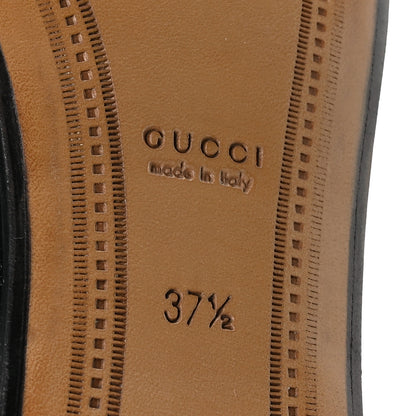Gucci Patent Womens Jordaan Loafers 37.5 Black 7 of 9