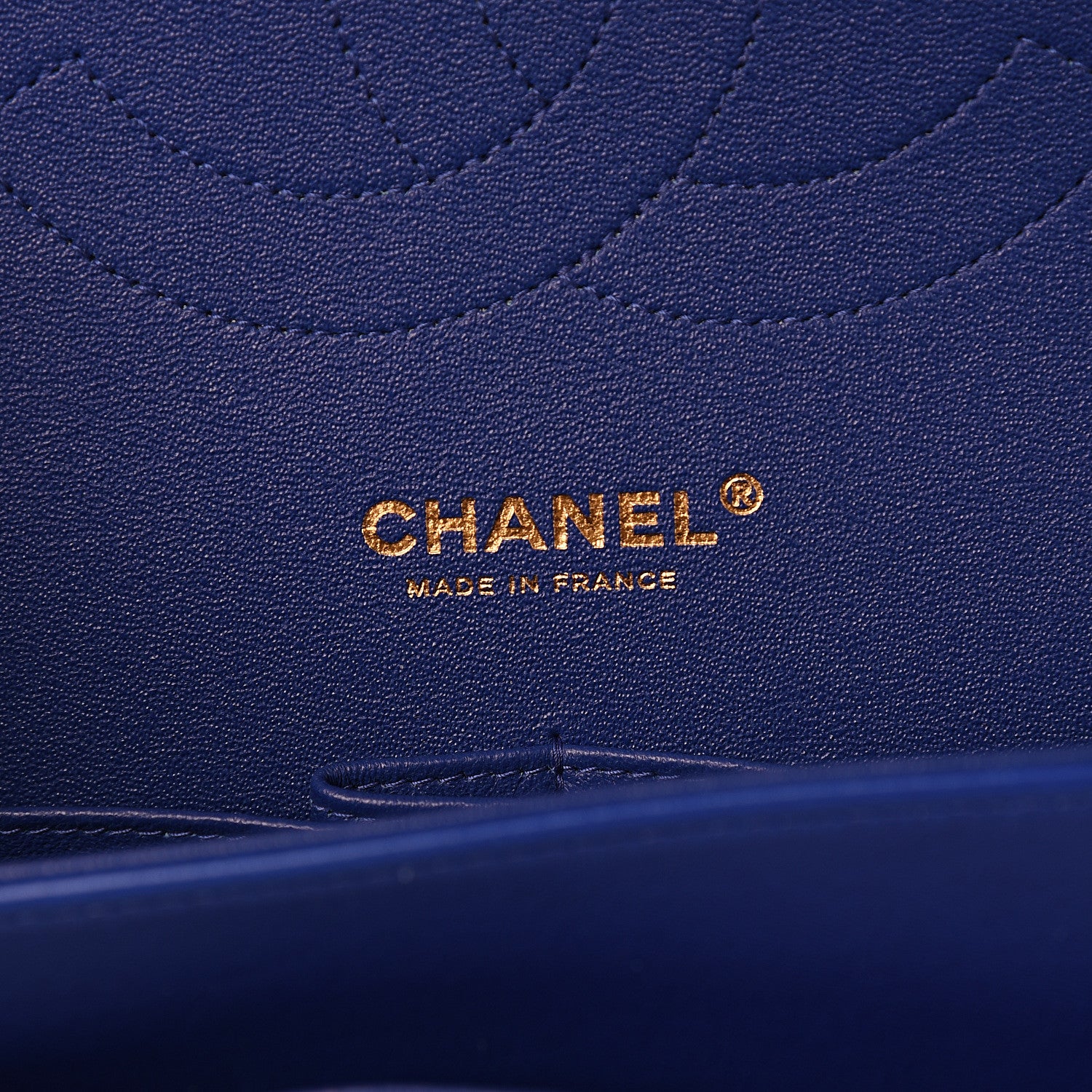 Chanel Lambskin Quilted Jumbo Double Flap Blue 5 of 10