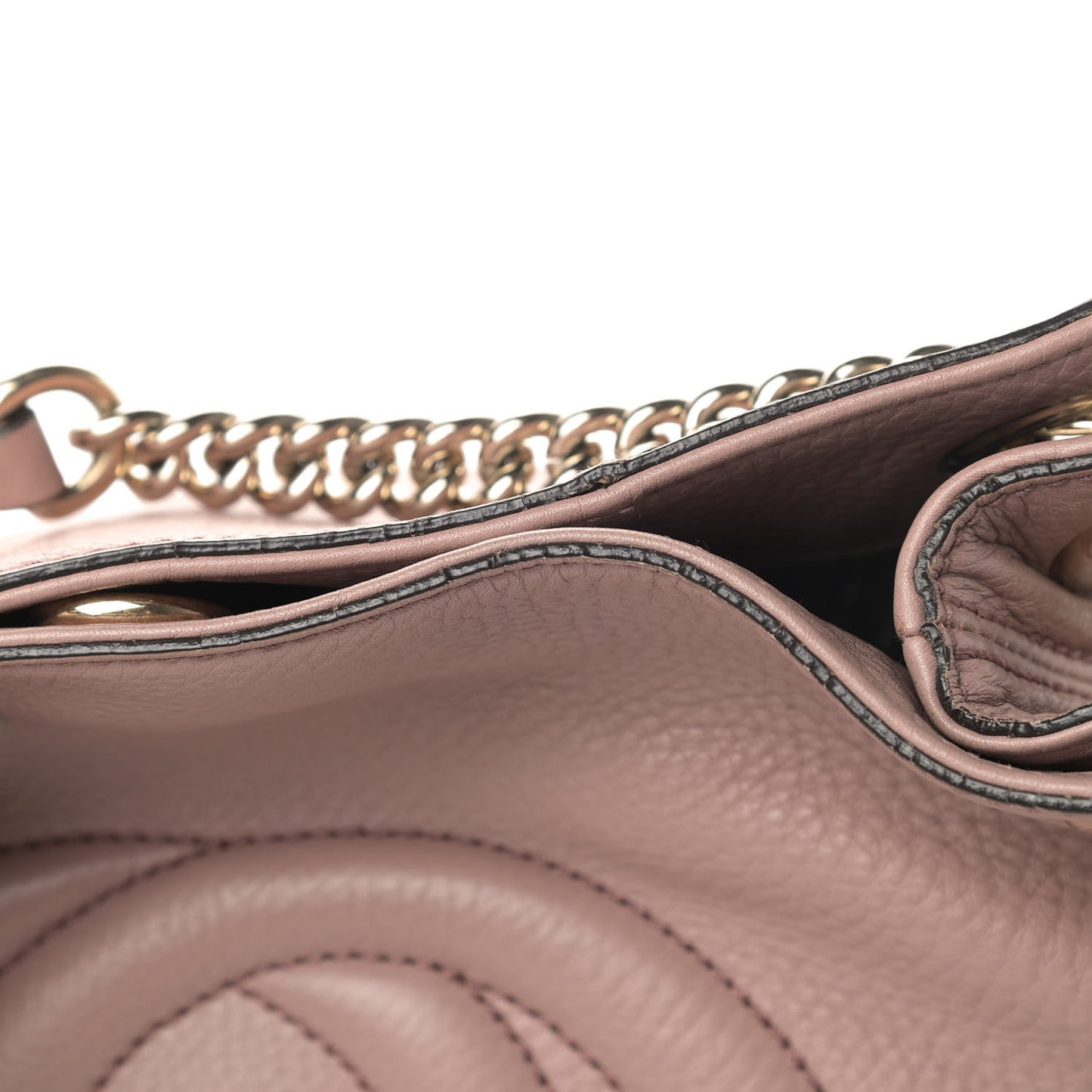Cellarius Calfskin Medium Soho Chain Shoulder Bag Dark Cipria
