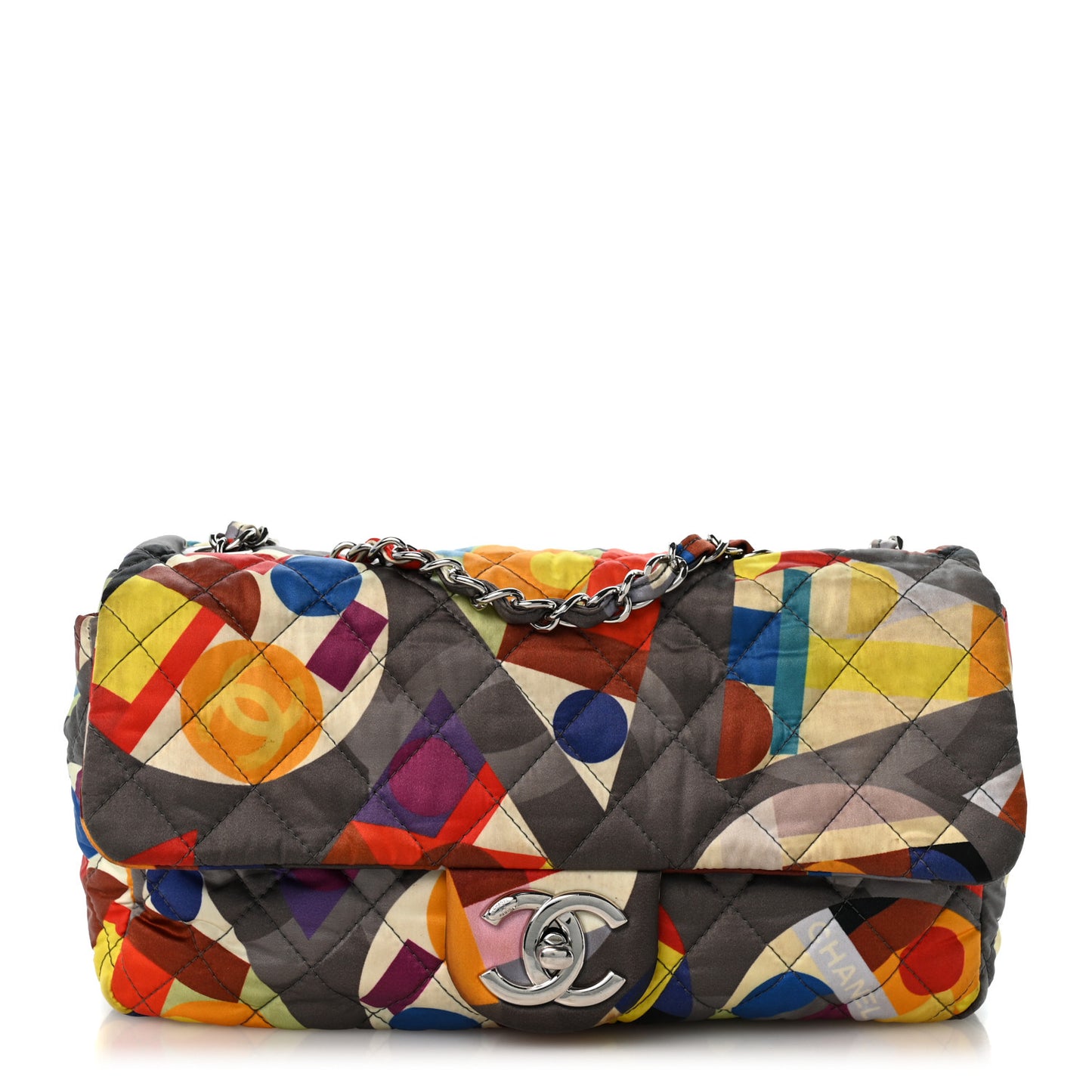 Nylon Printed Small Coco Color Flap Multicolor