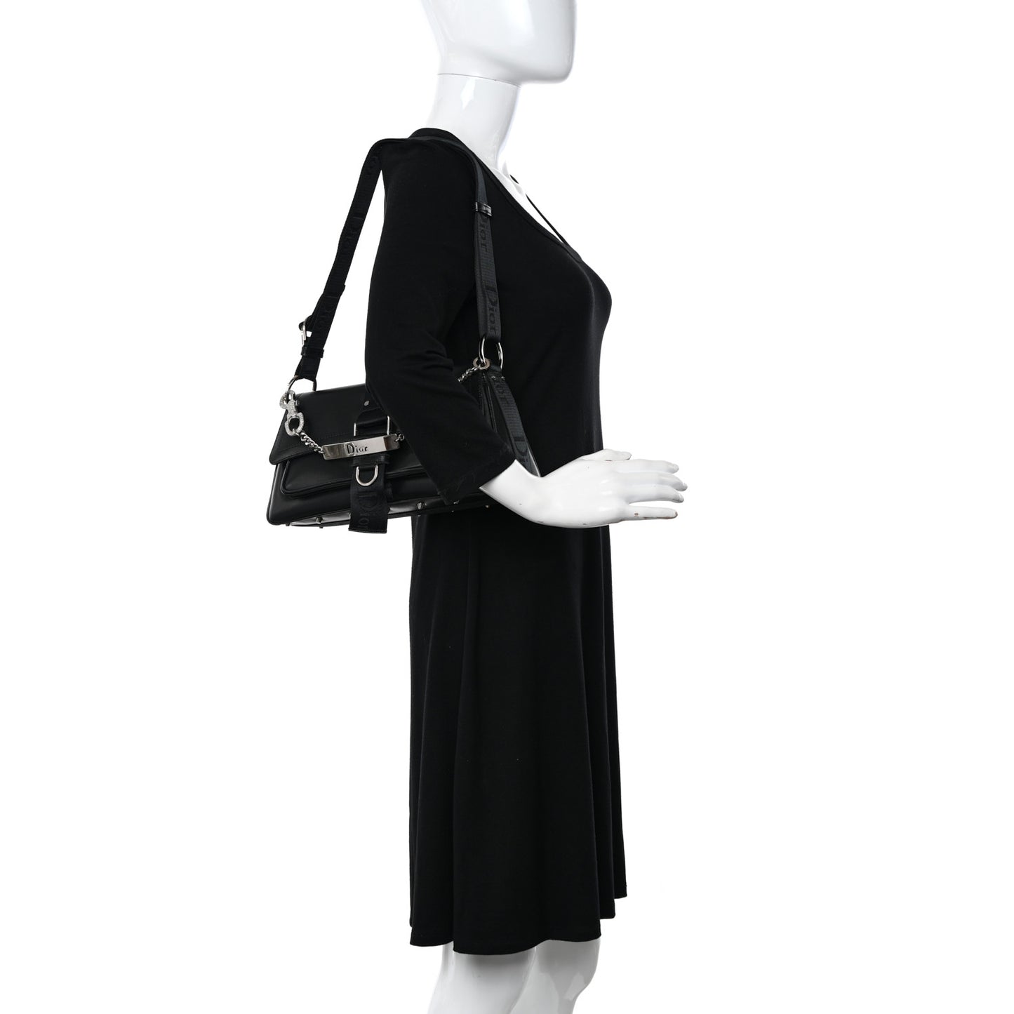 Coated Canvas Crystal Hardcore Bag Black