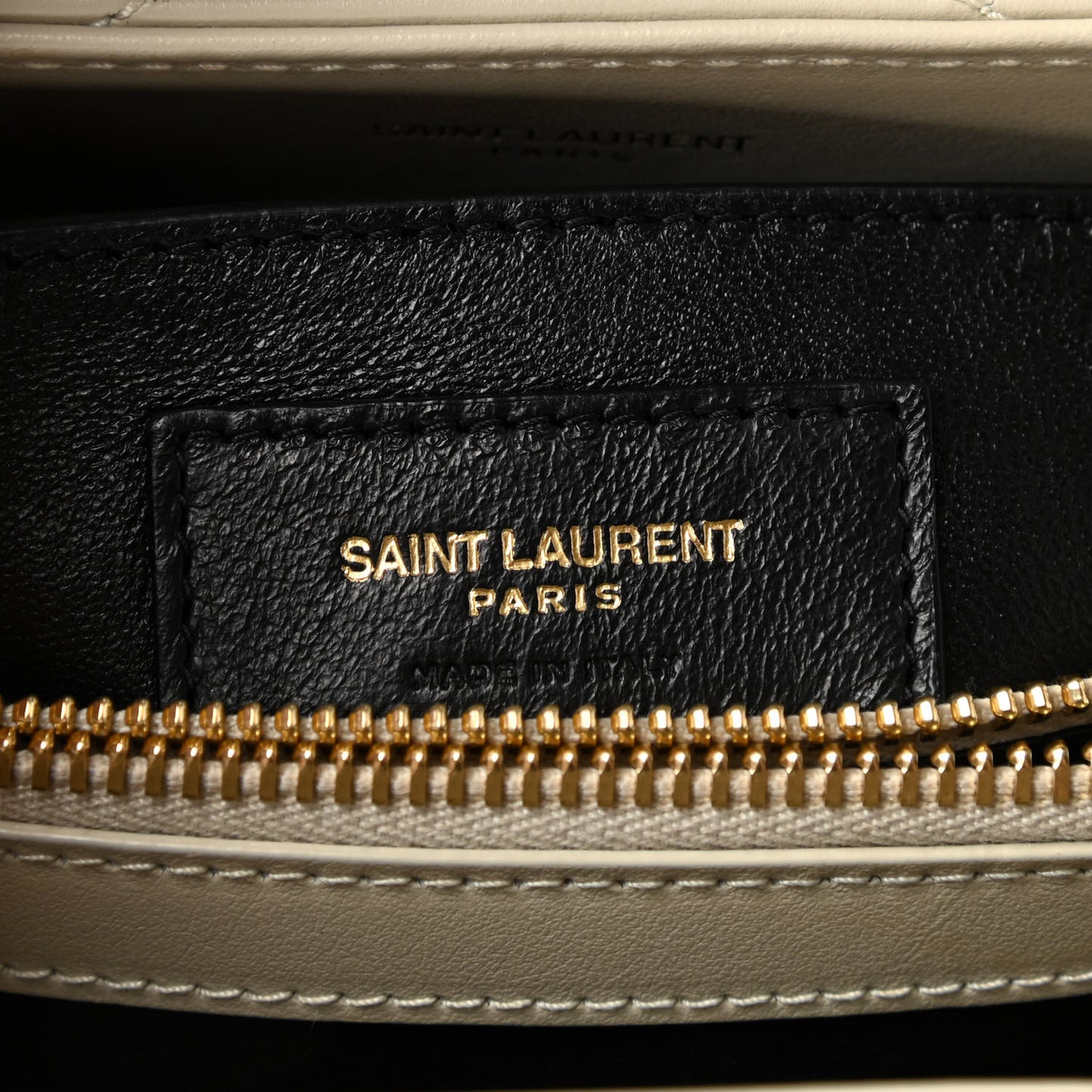 Calfskin Y Quilted Monogram Small Loulou Chain Satchel Crema Soft