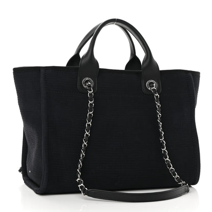 Chanel Mixed Fibers Small Deauville Tote Black 3 of 10