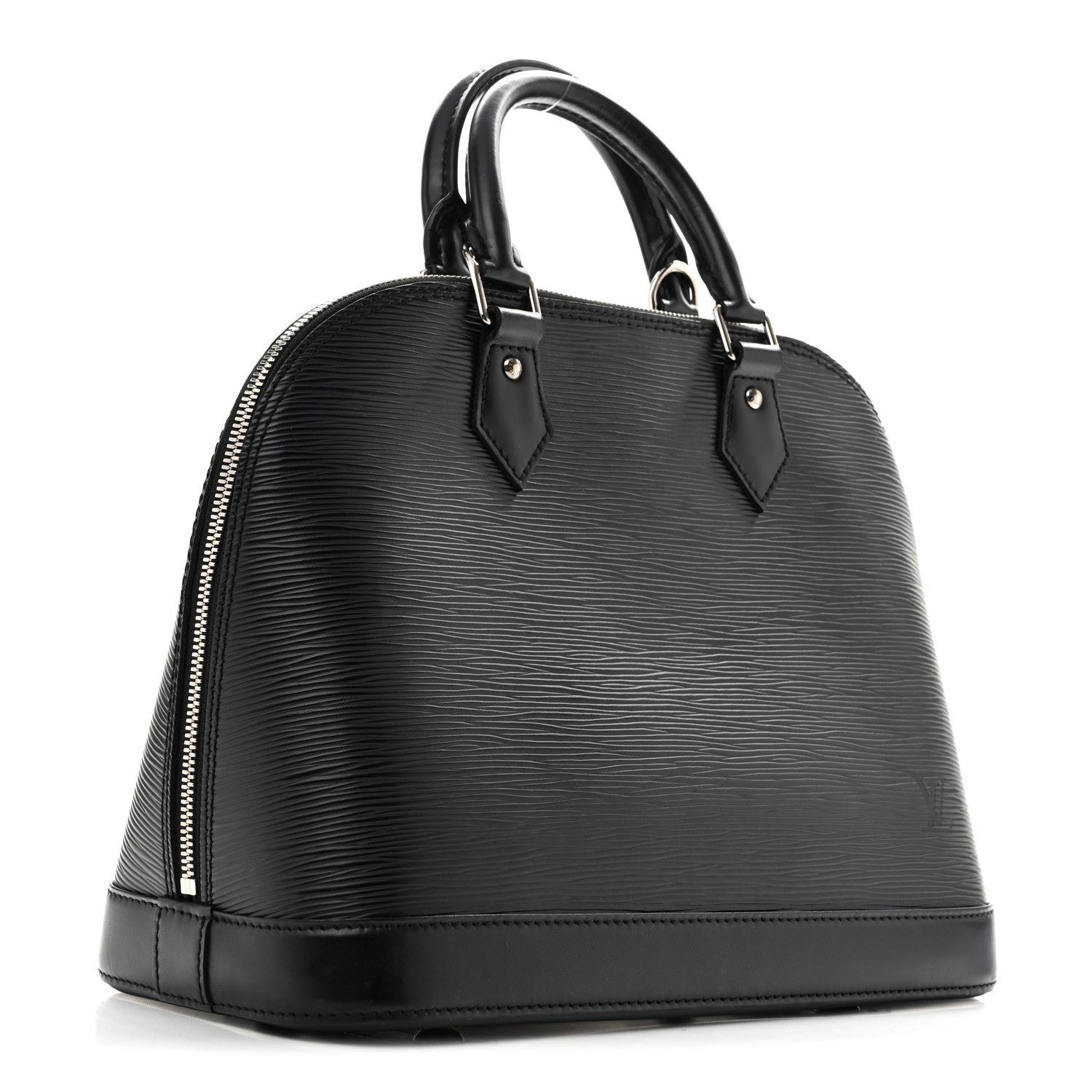 Louis Vuitton Metallic Epi Alma PM Black Silver 3 of 12